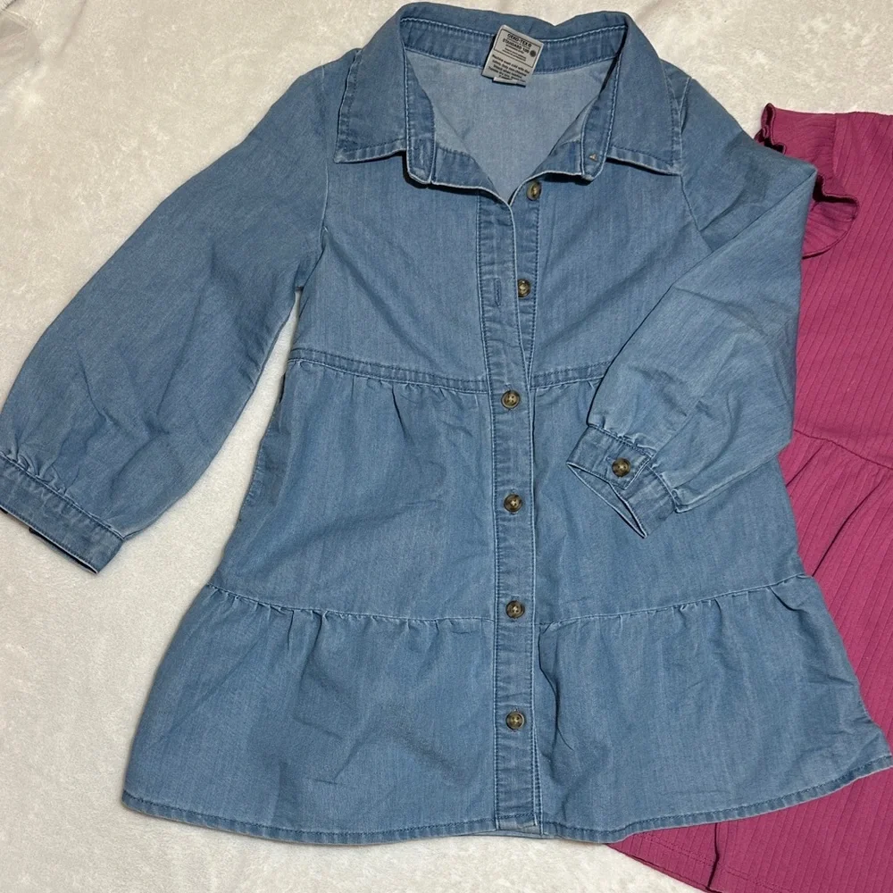 Girls 4pc long sleeve dress bundle 2 nwot,EUC, vguc all 3t
